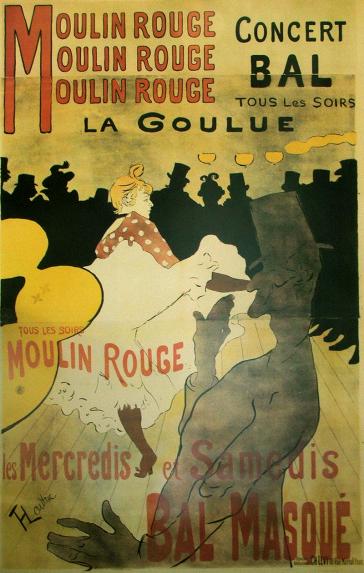 Moulin Rouge by Toulouse-Lautrec