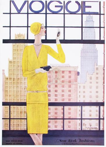Vogue Cover, May 1, 1928 by Georges Lepape