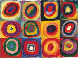 Squares with Concentric Circles, 1913 by Wassily Kandinsky