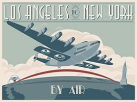 Vintage, Los Angeles to New York by Air