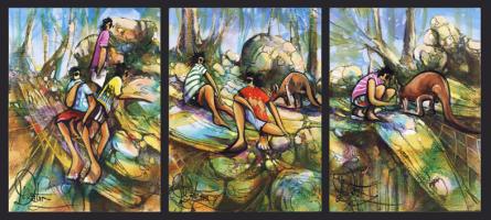 Sanctuary (Triptych) by Donald James Waters