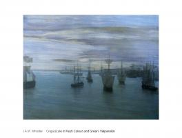 Crepuscule in flesh colour and green: Valparaiso by J.A.M. Whistler