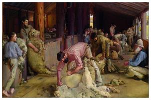 Shearing the Rams, 1890 by Tom Roberts