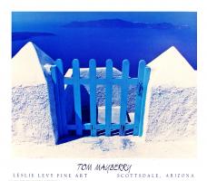 Blue Gate, Santorini by Tom Mayberry