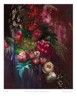 Still Life of Fruit and Flowers by Chris Kettle